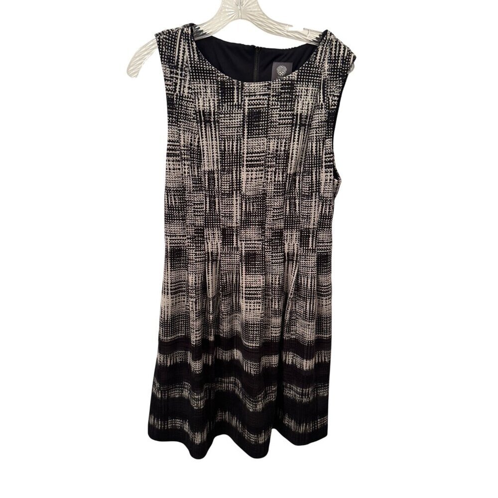 Vince Camuto black and white dress size 14